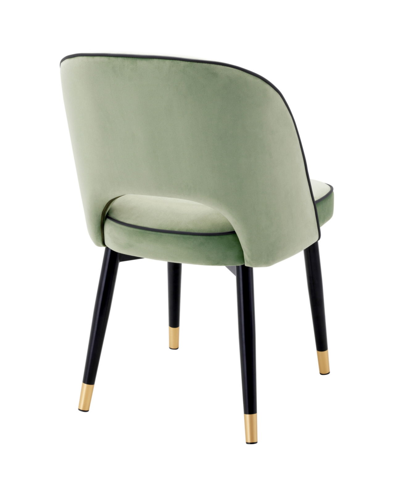 Cliff matstolar savona pistache green velvet 2-set