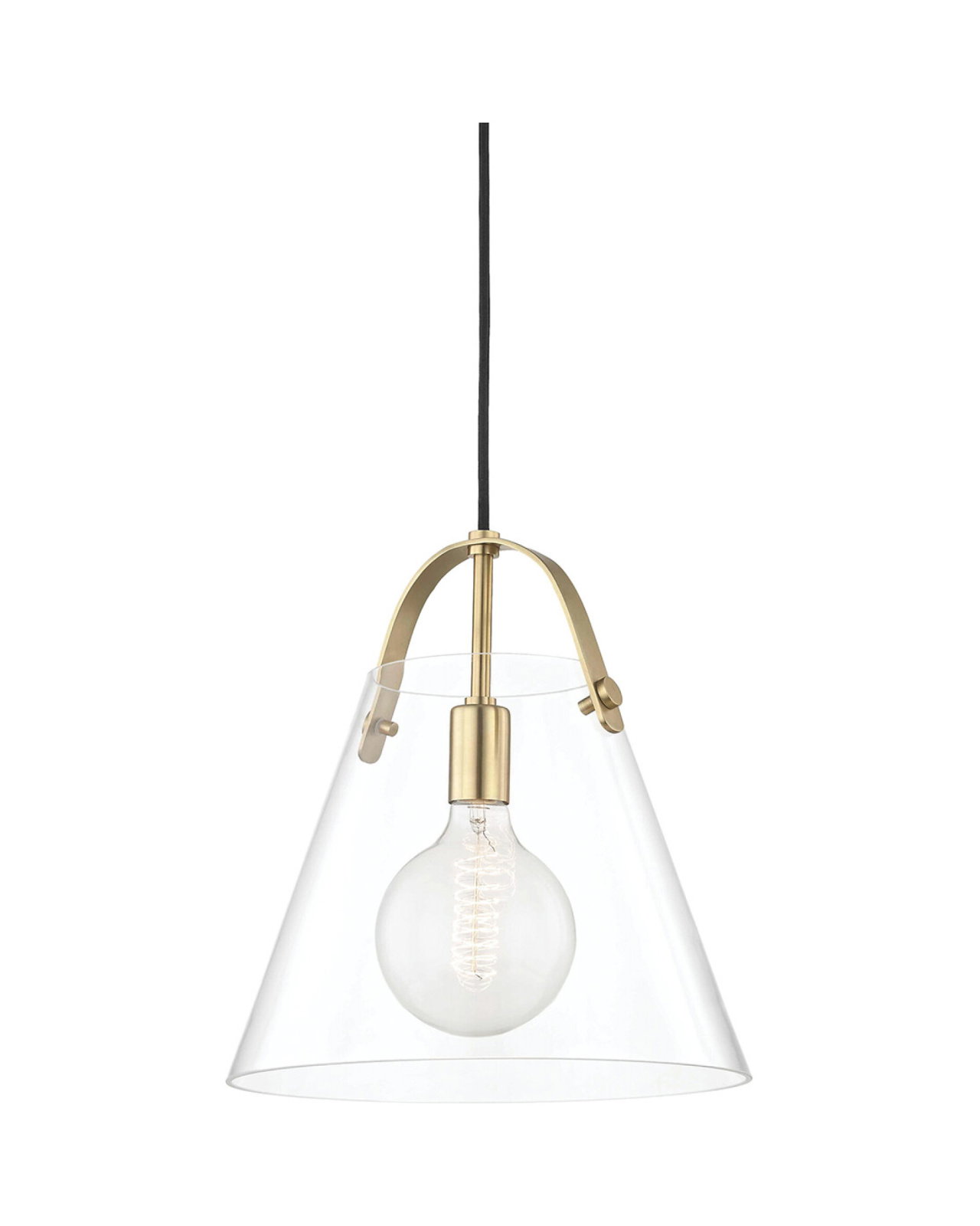 Karin taklampe antikk messing