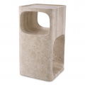 Adler sidebord travertine