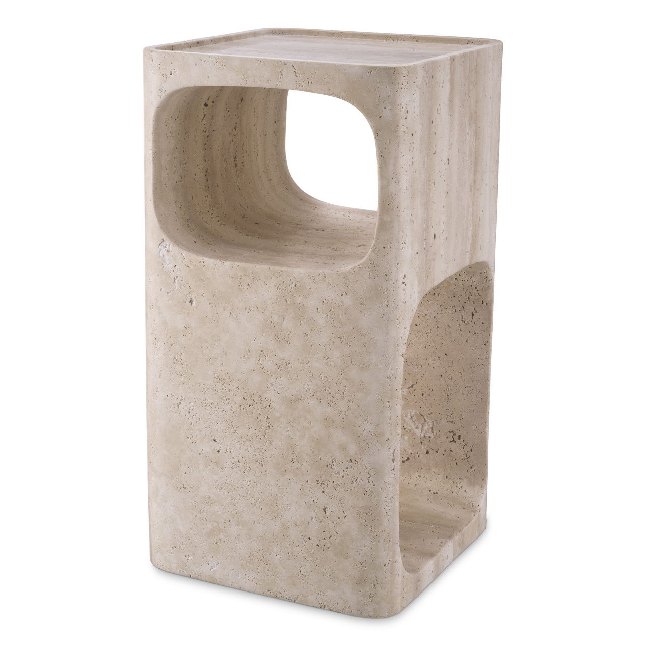Adler sidebord travertine