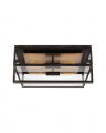 Halle 24" Flush Mount Black