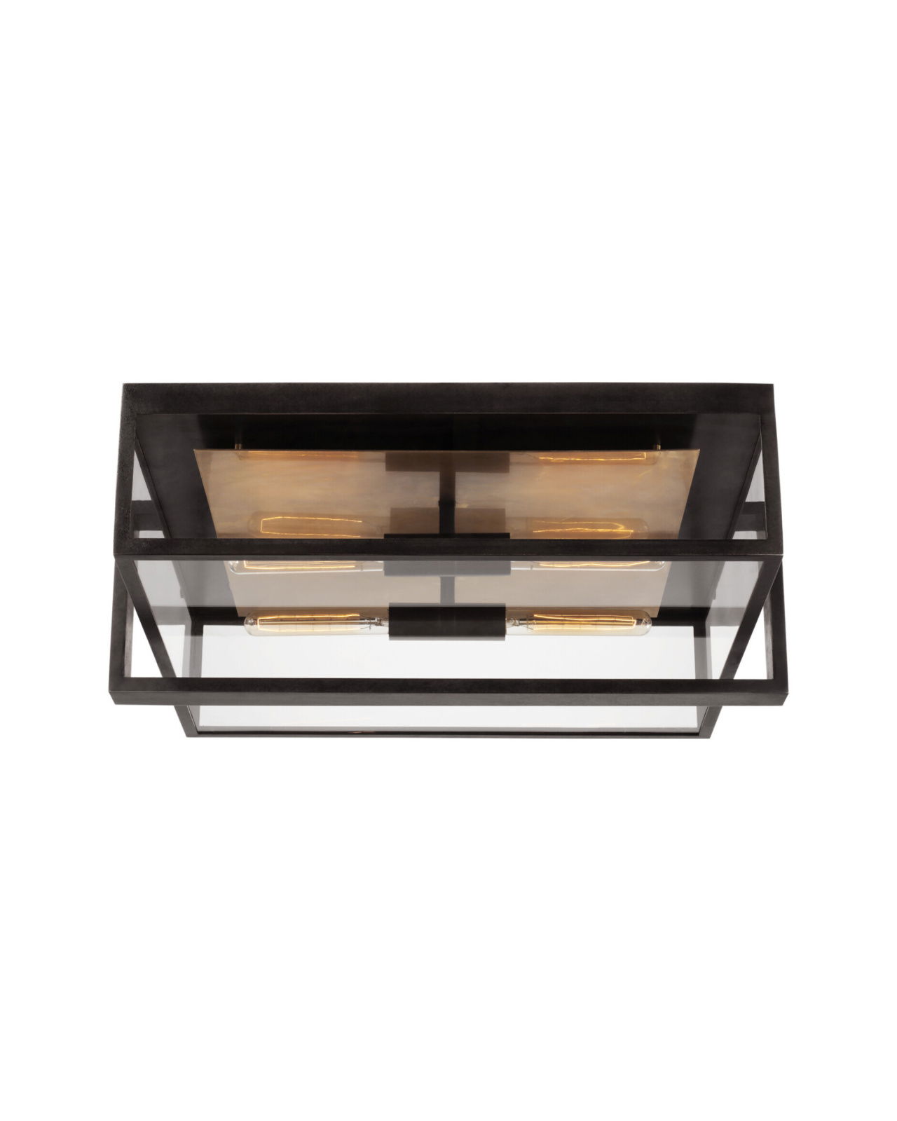 Halle 24" Flush Mount Black