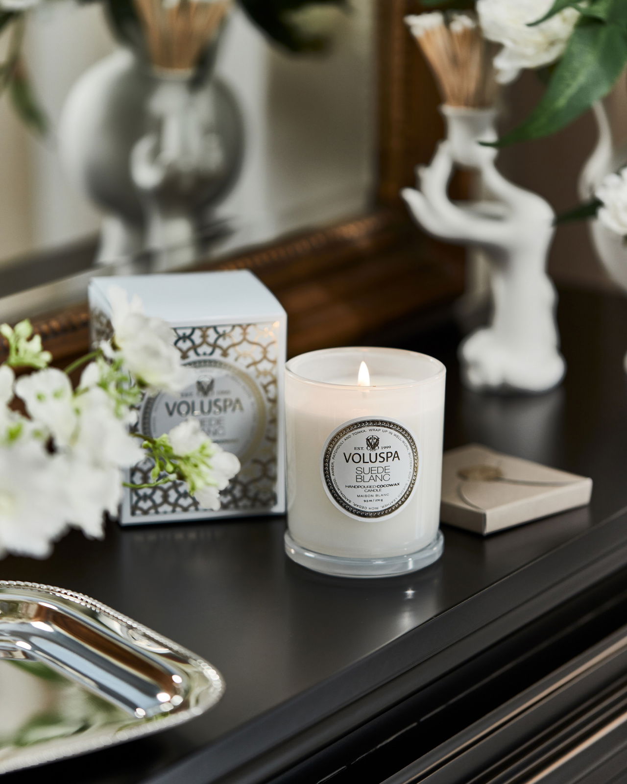 Suede Blanc Classic doftljus