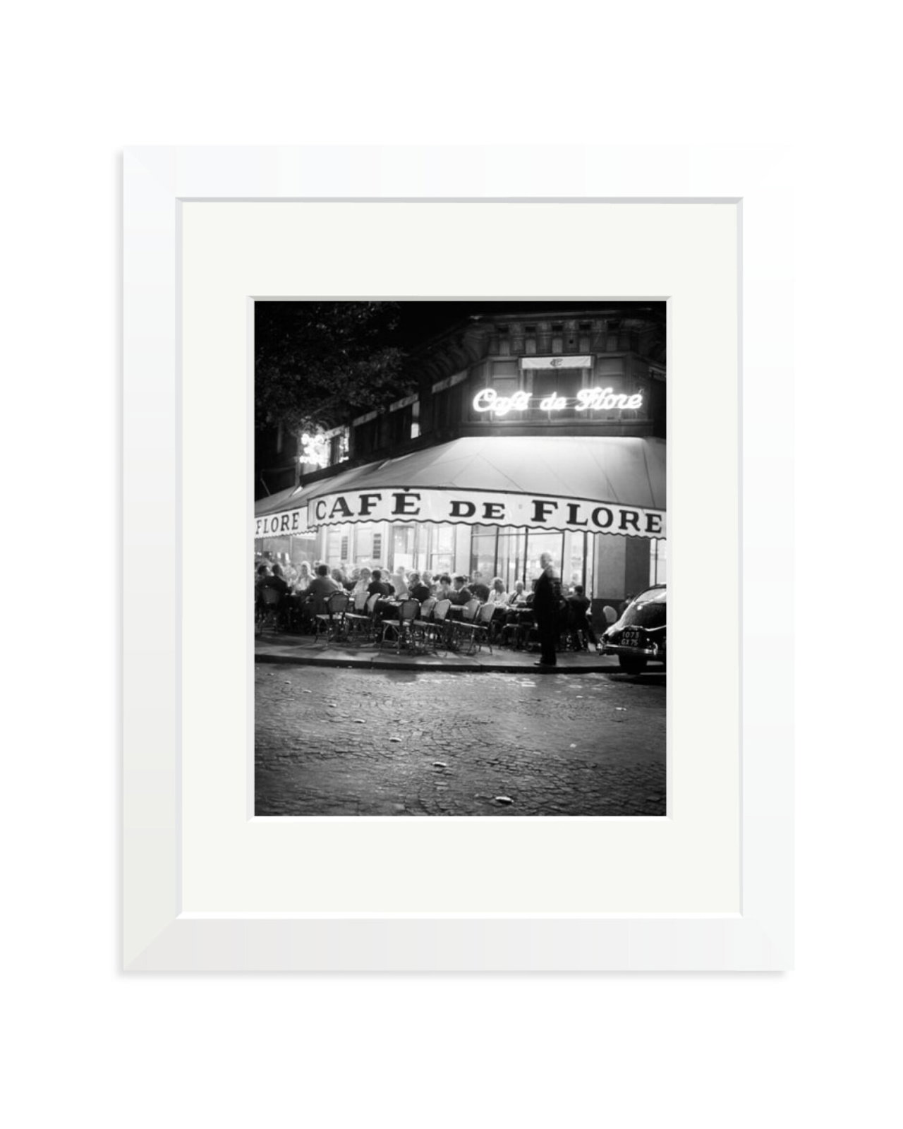 Cafe de Flore, 60s White / Small