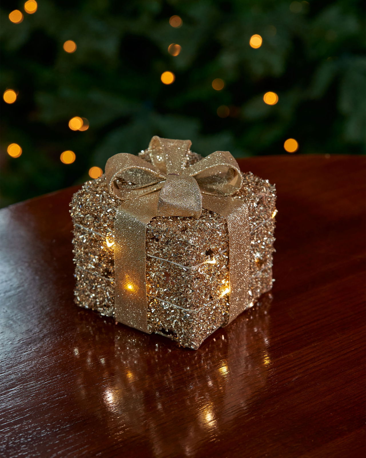 Ophelia paket LED juldekoration champagne