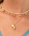 Shell pearl kaulakoru kulta