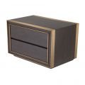 Camelot bedside table brown