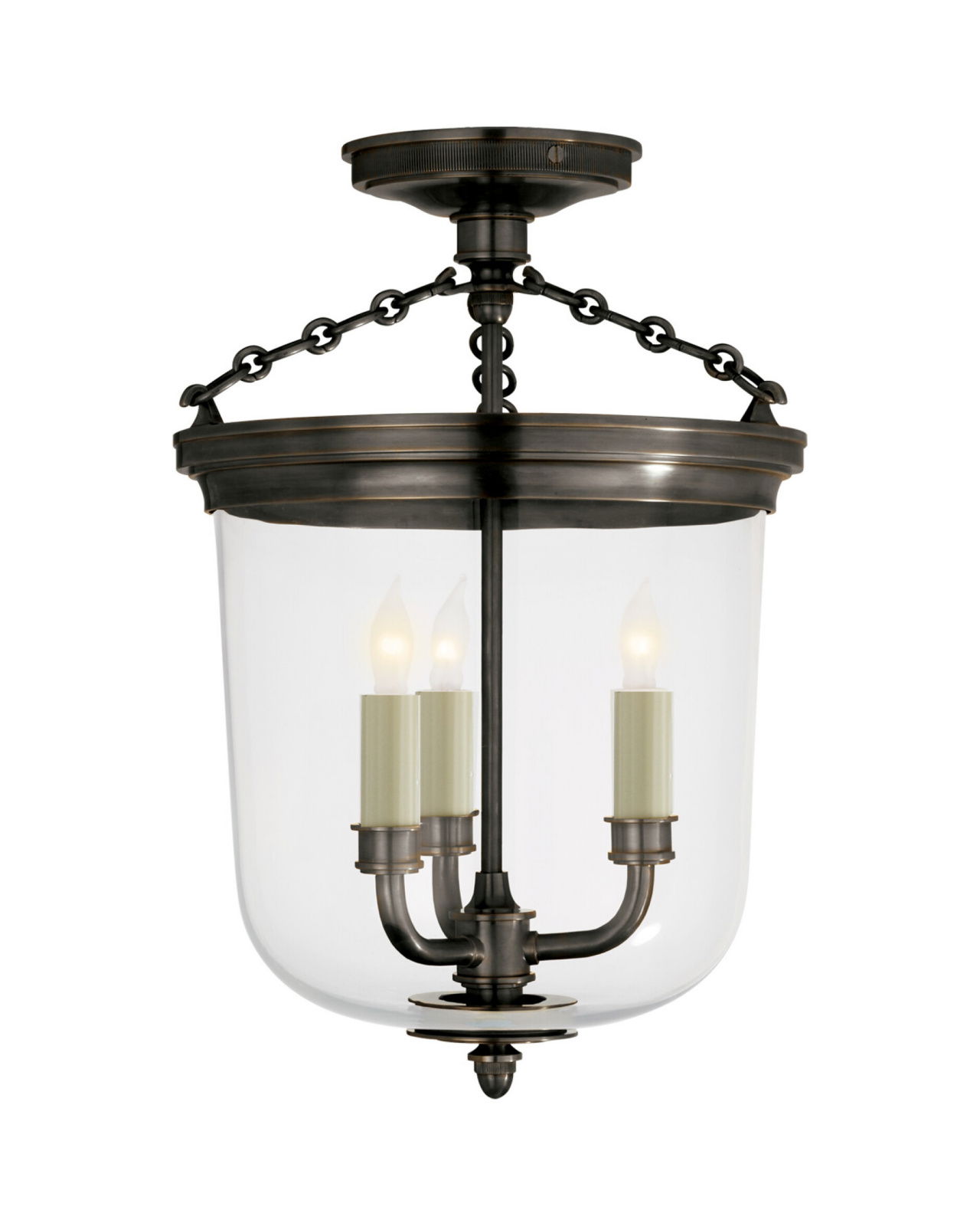 Merchant Semi-Flush Bronze
