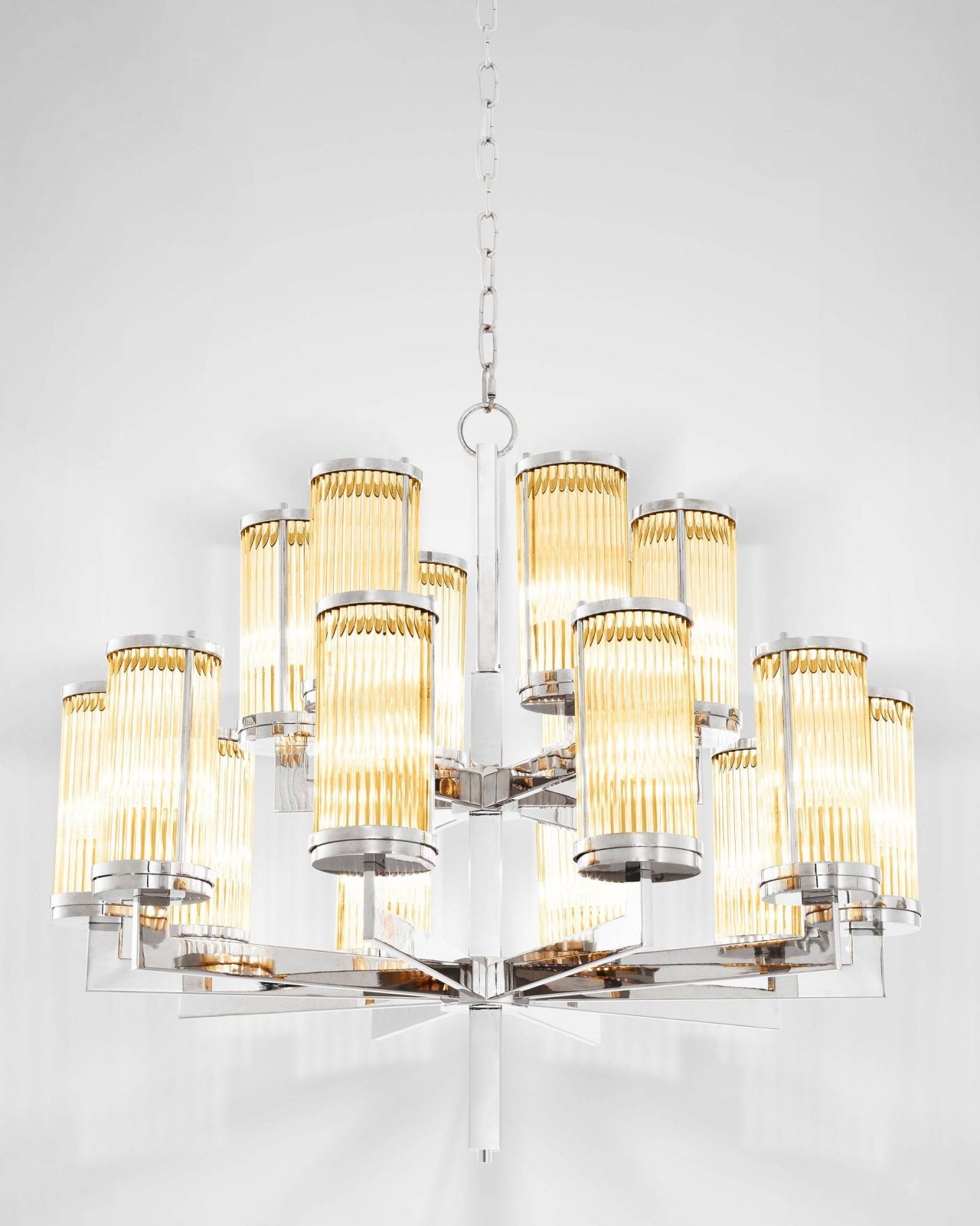 Claridges Chandelier Nickel Finish