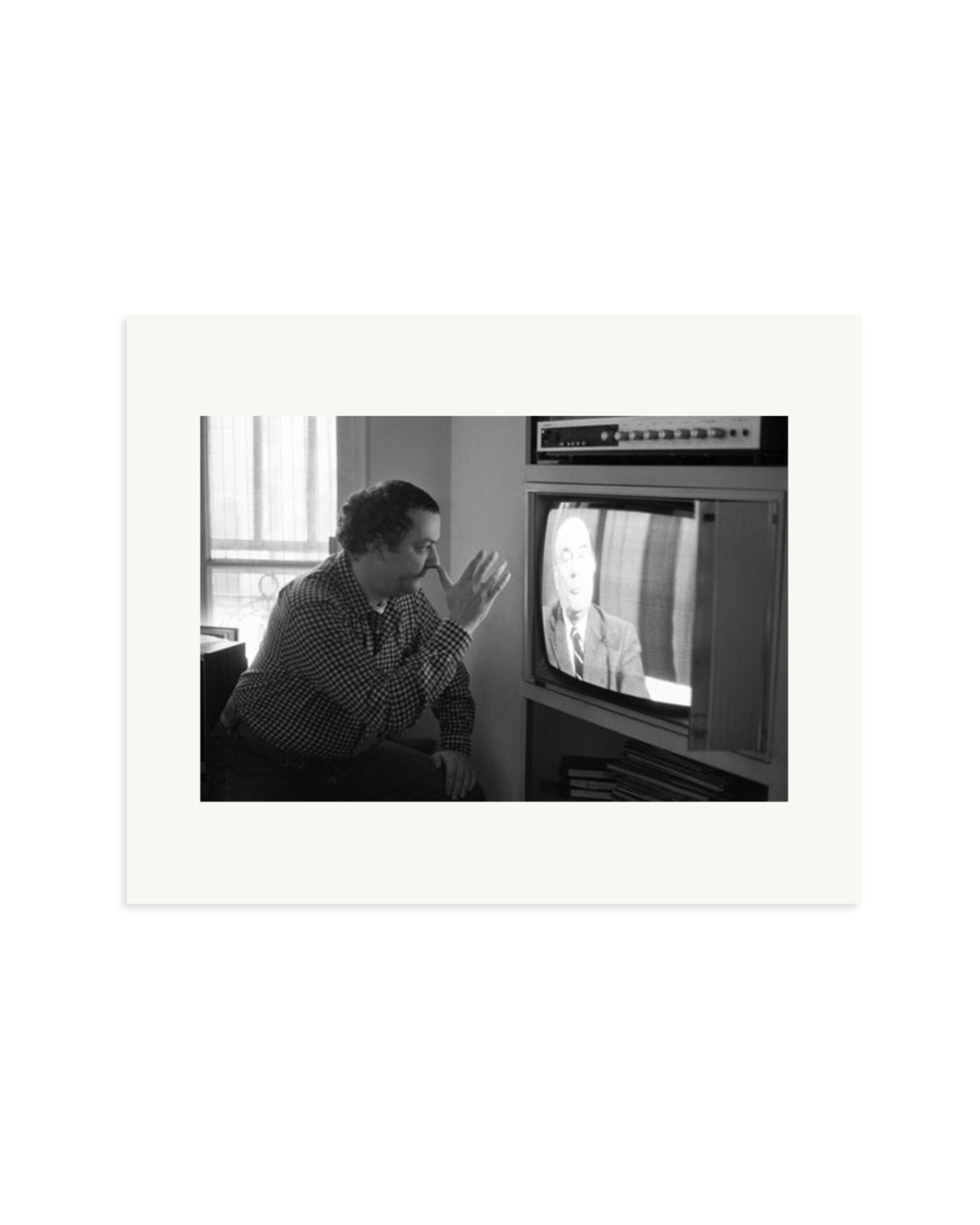Coluche and Mitterrand Print Only / Medium