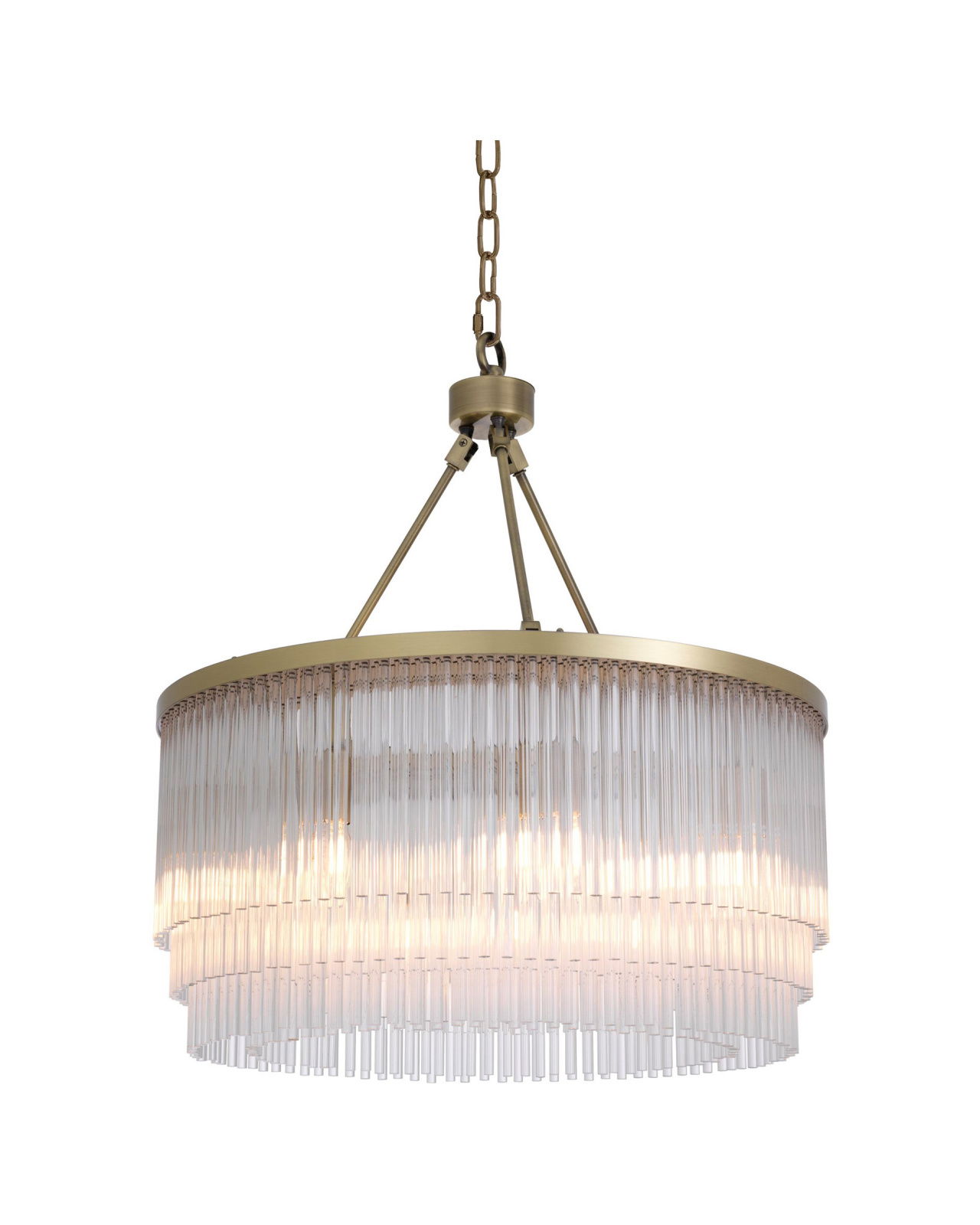 Hector Chandelier Brushed Brass