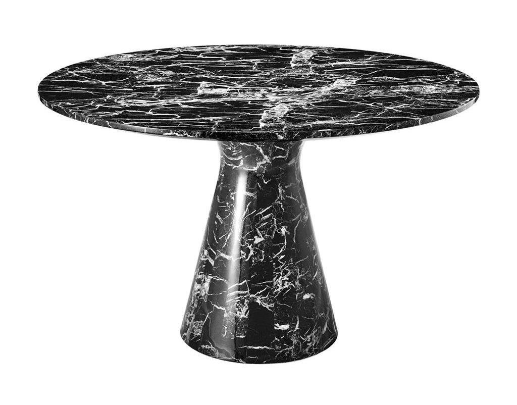 Dining table Turner black faux marble