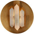 Halcyon Round Sconce Antique Brass