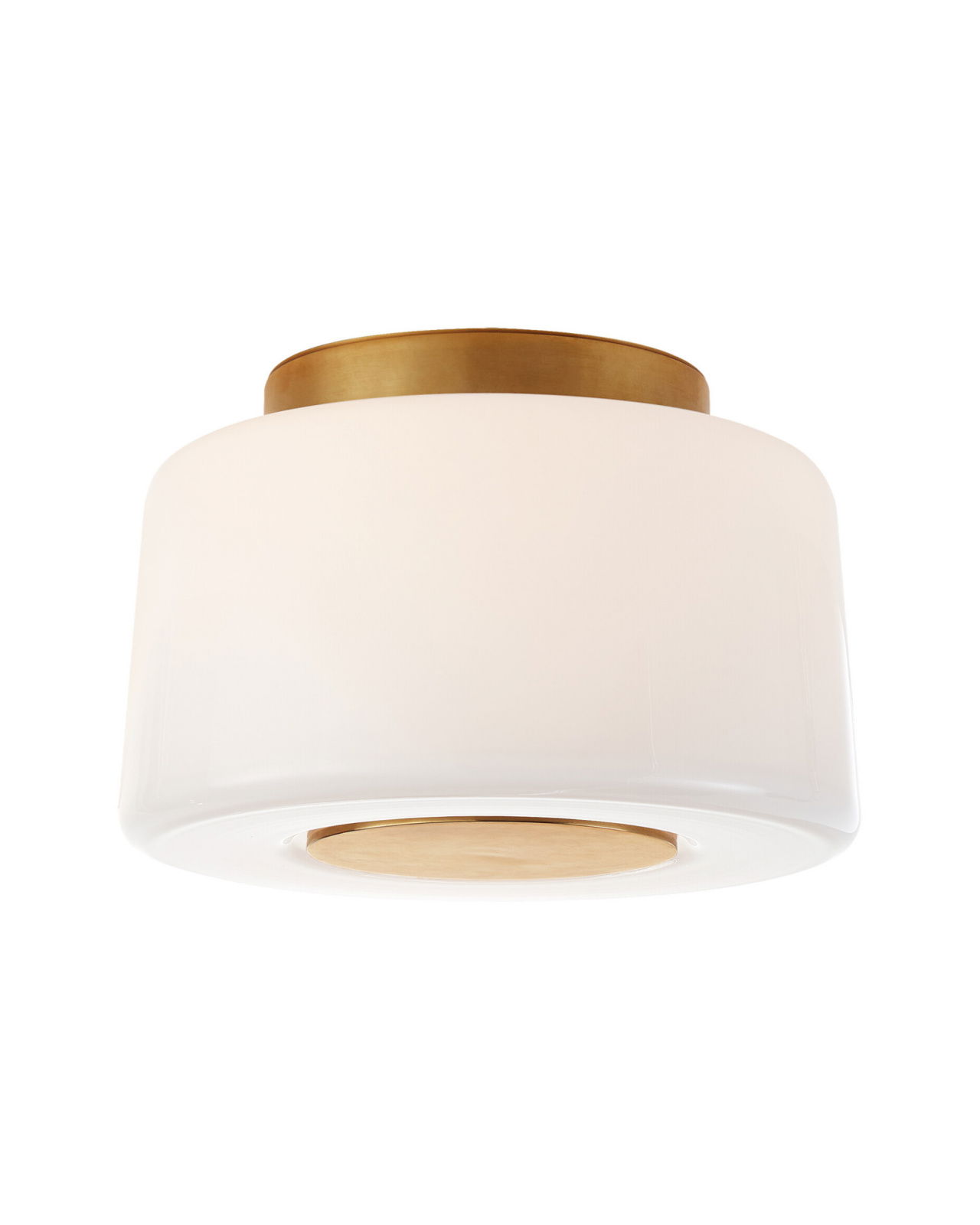 Acme Small Flush Mount Soft Brass