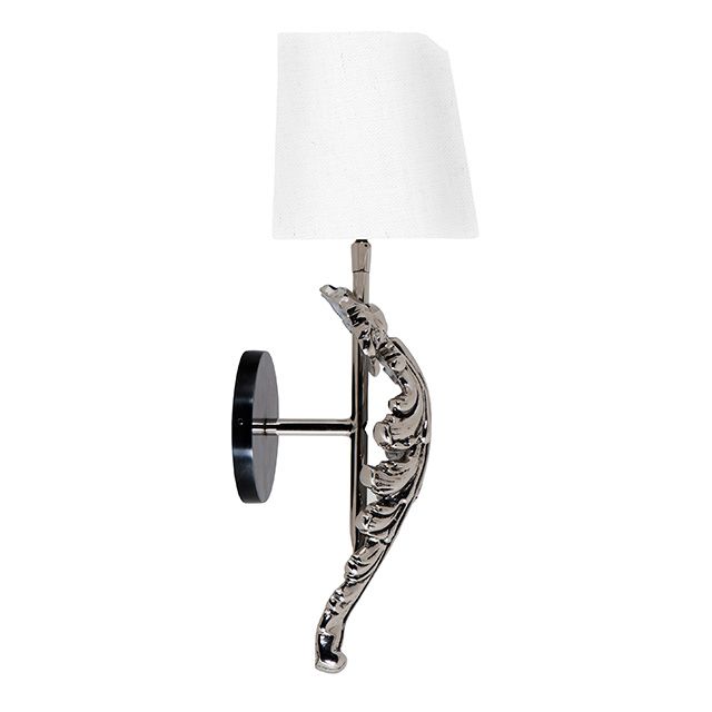 Beau Site vägglampa nickel