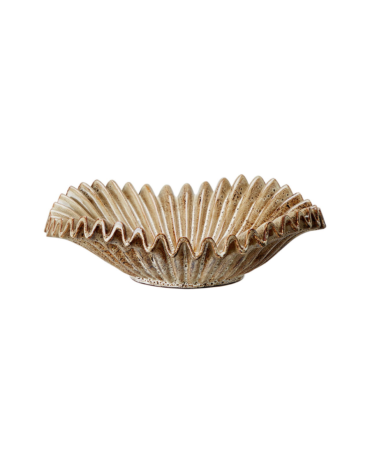 Hanna plate brown marbled