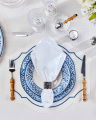 Regatta placemat ovaal wit/blauw