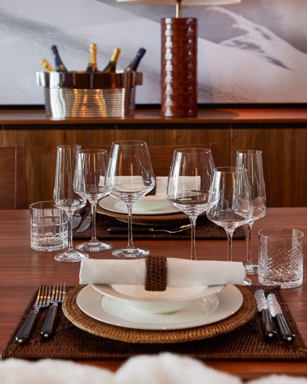 Antique Charger Plate Rattan