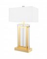 Arlington bordlampe crystal/gold hvit