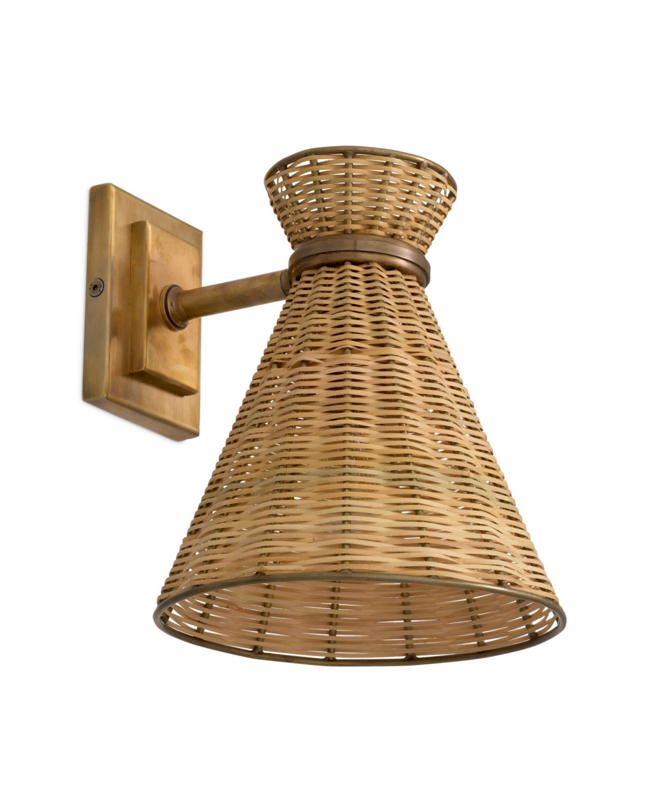 Kon tiki vägglampa beige