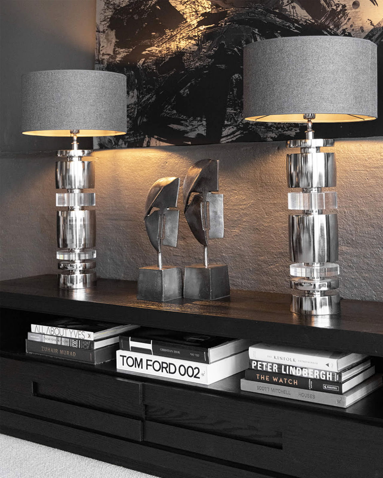 Hunter mediabänk svart 180cm