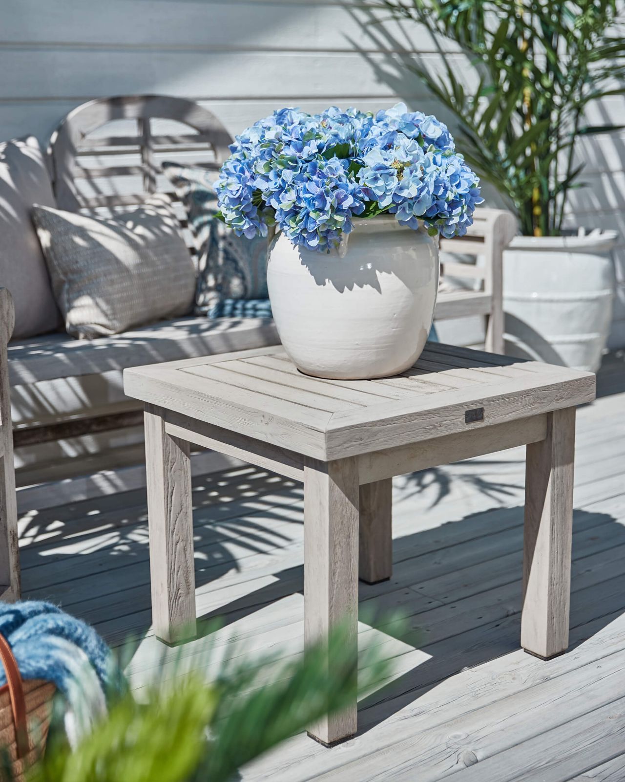 Vintage side table charcoal