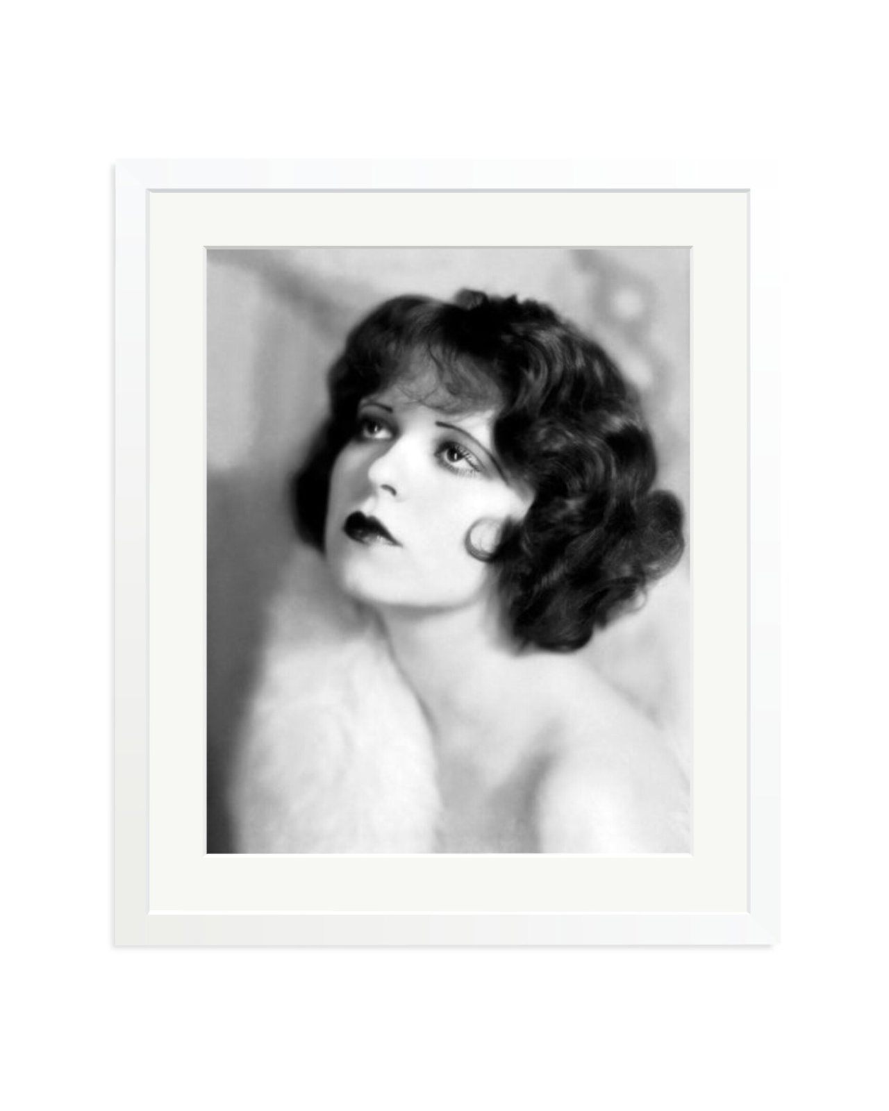 Clara Bow Portrait White / Large