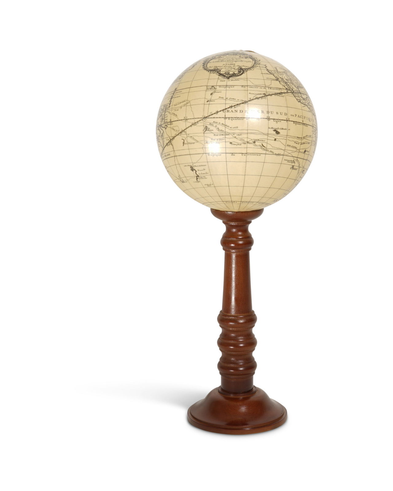 Wooden Globe Stand L
