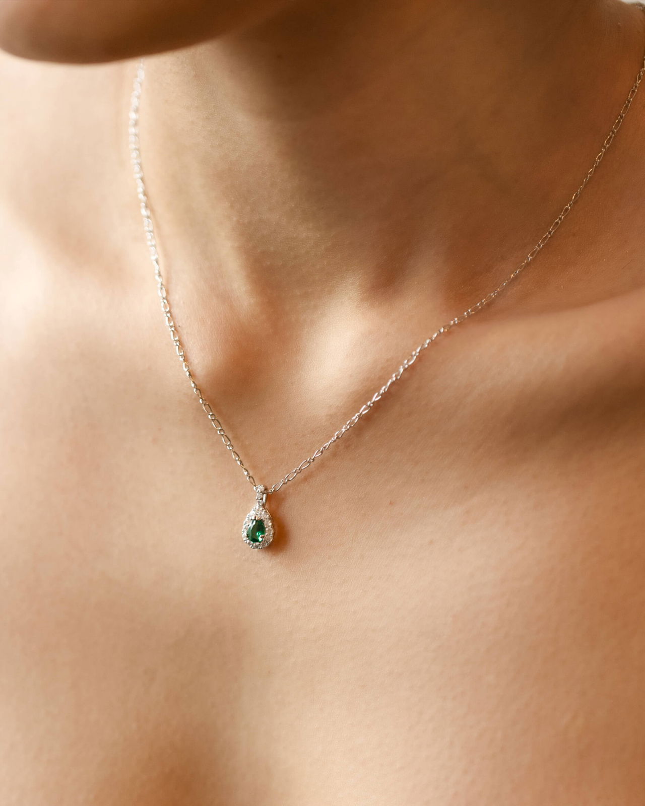 Bianca halskæde emerald