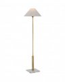 Asher Floor Lamp Antique Brass and Crystal