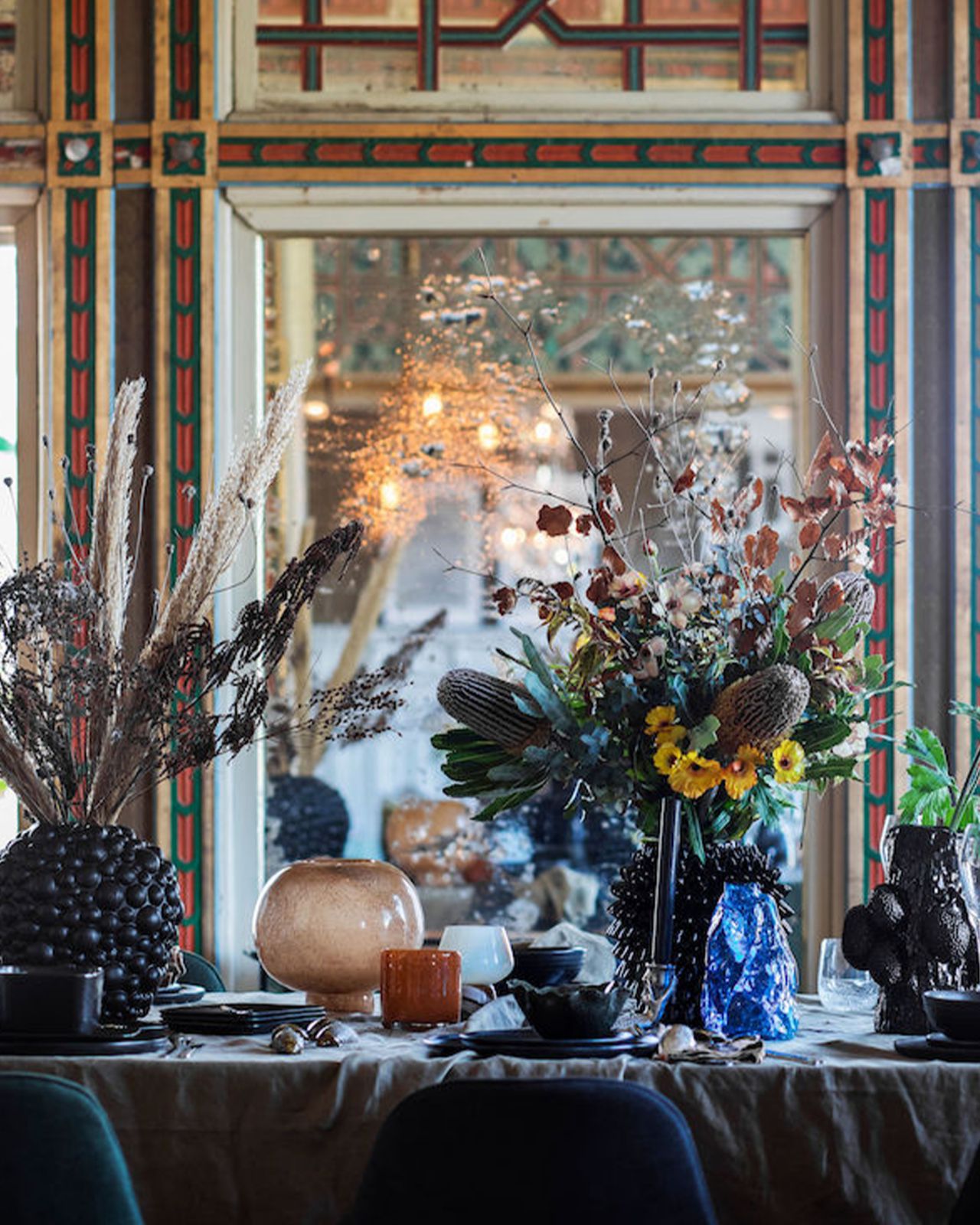 Cecile vas/lykta brun OUTLET