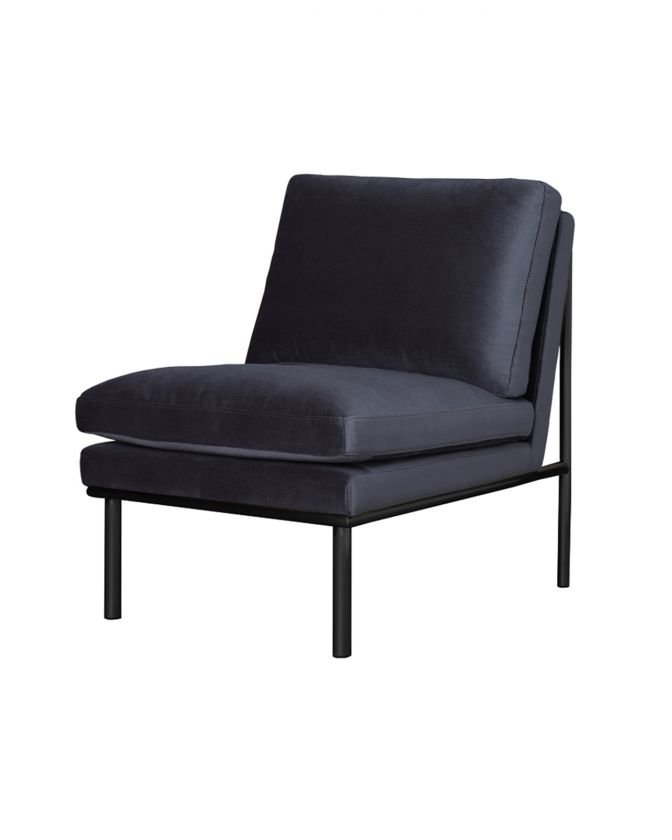 April lounge chair black pearl / black