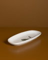 Slalom oval serving platter