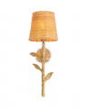 Farini wandlamp messing / rotan