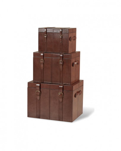 Kensington Leather Trunk - Newport