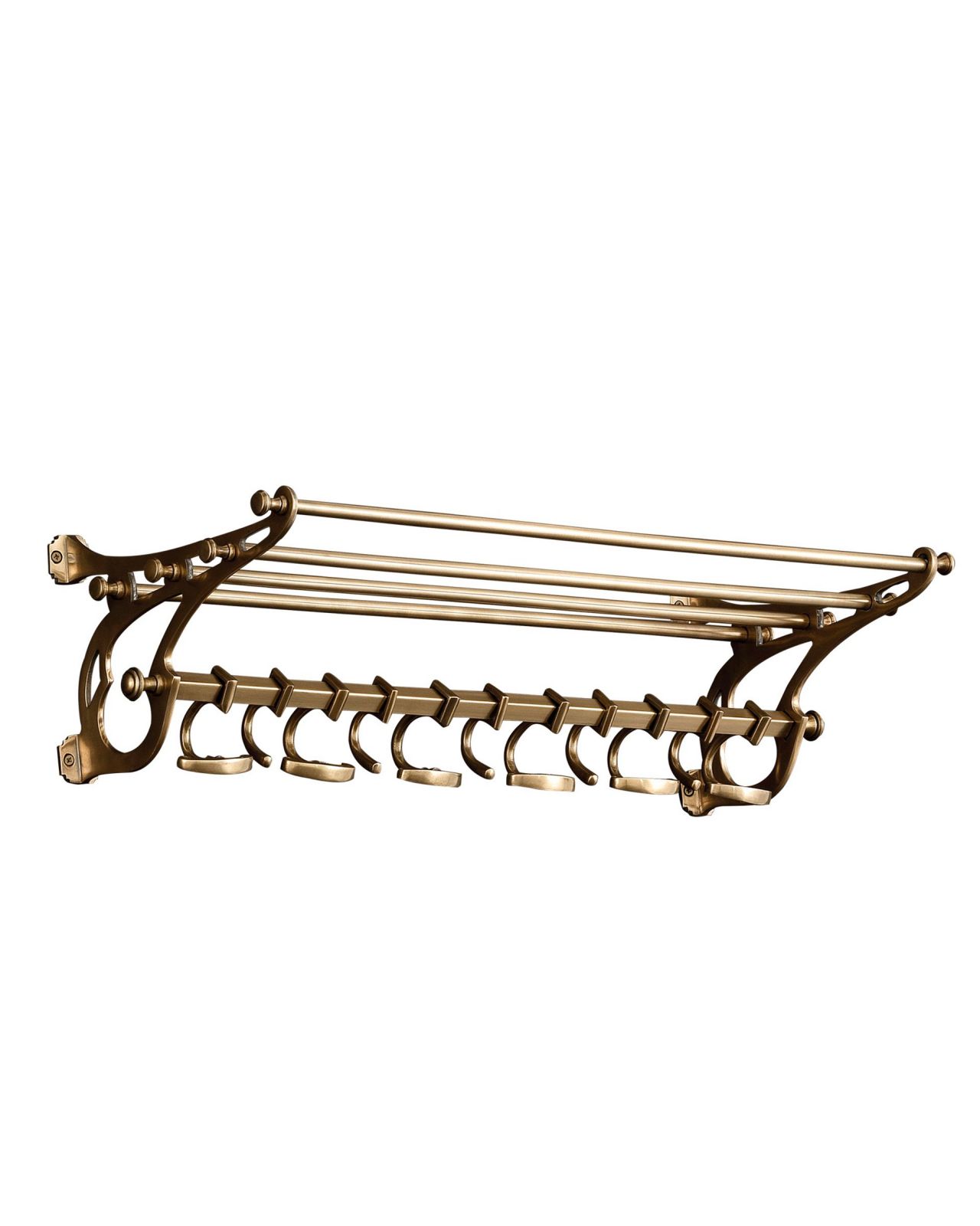 Hudson Hat Rack, brass