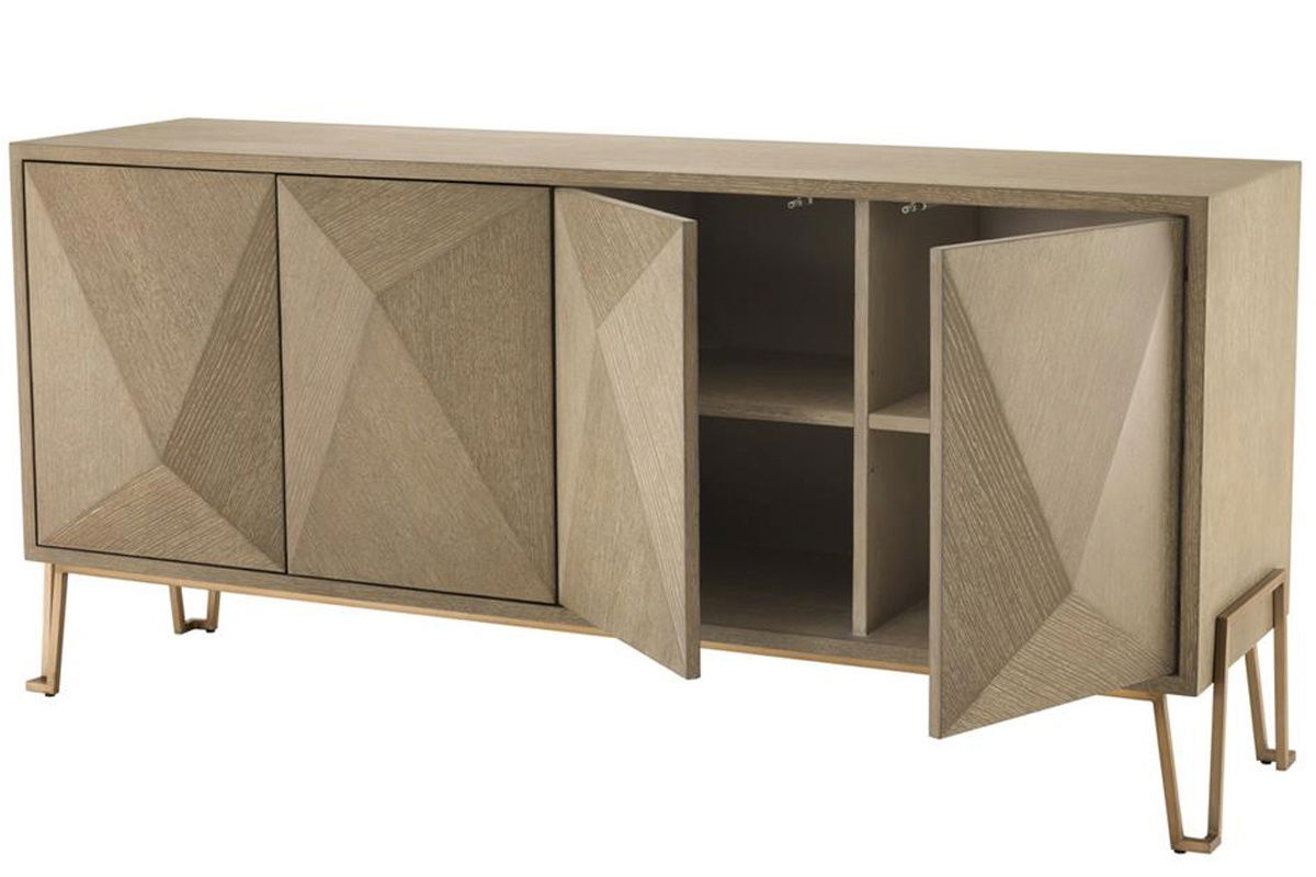 Highland mediabänk washed oak