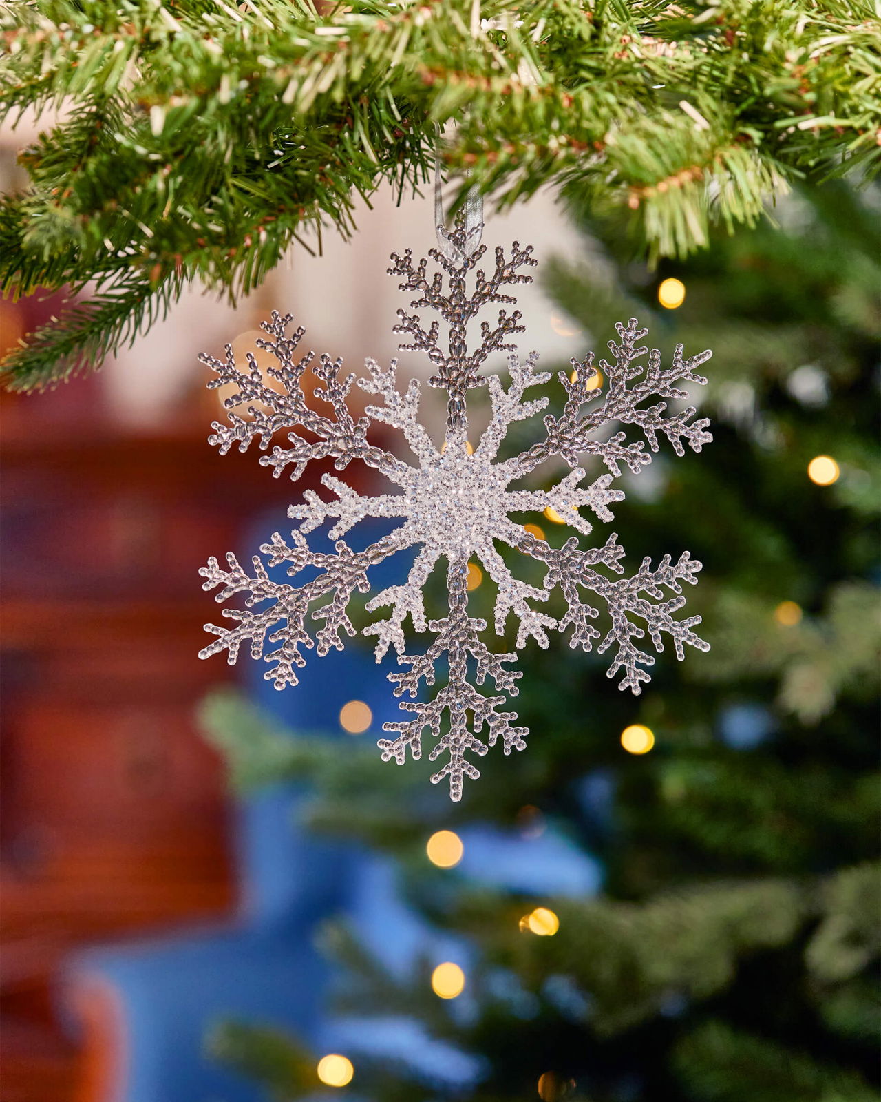 Glimmer Snowflake Christmas Tree Decoration