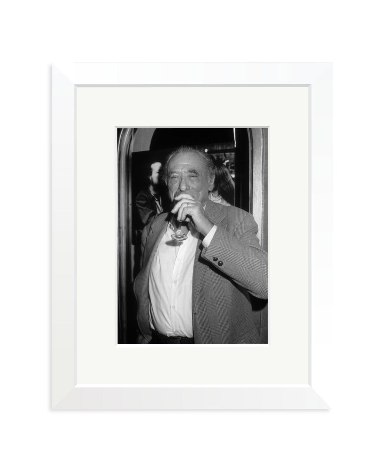 Charles Bukowski Portrait White / Small