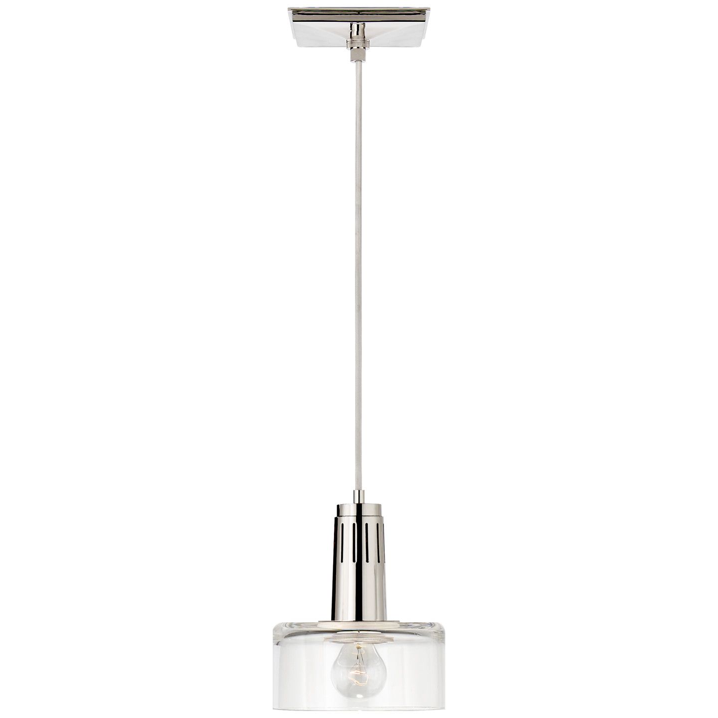 Iris Single Pendant Polished Nickel