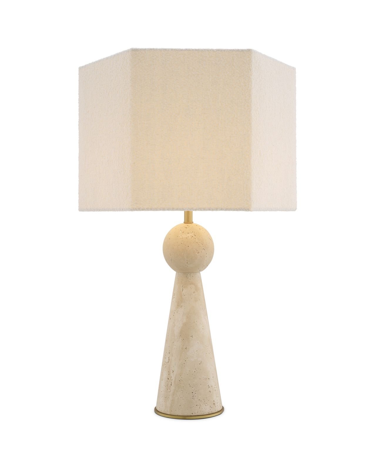 Novak table lamp travertine