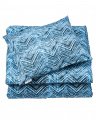 Amalfi sengesæt blå/hvid 3-dele
