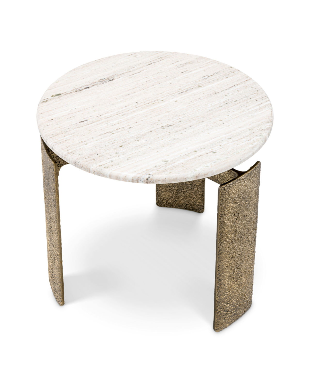 Bodega Side Table Vintage Brass