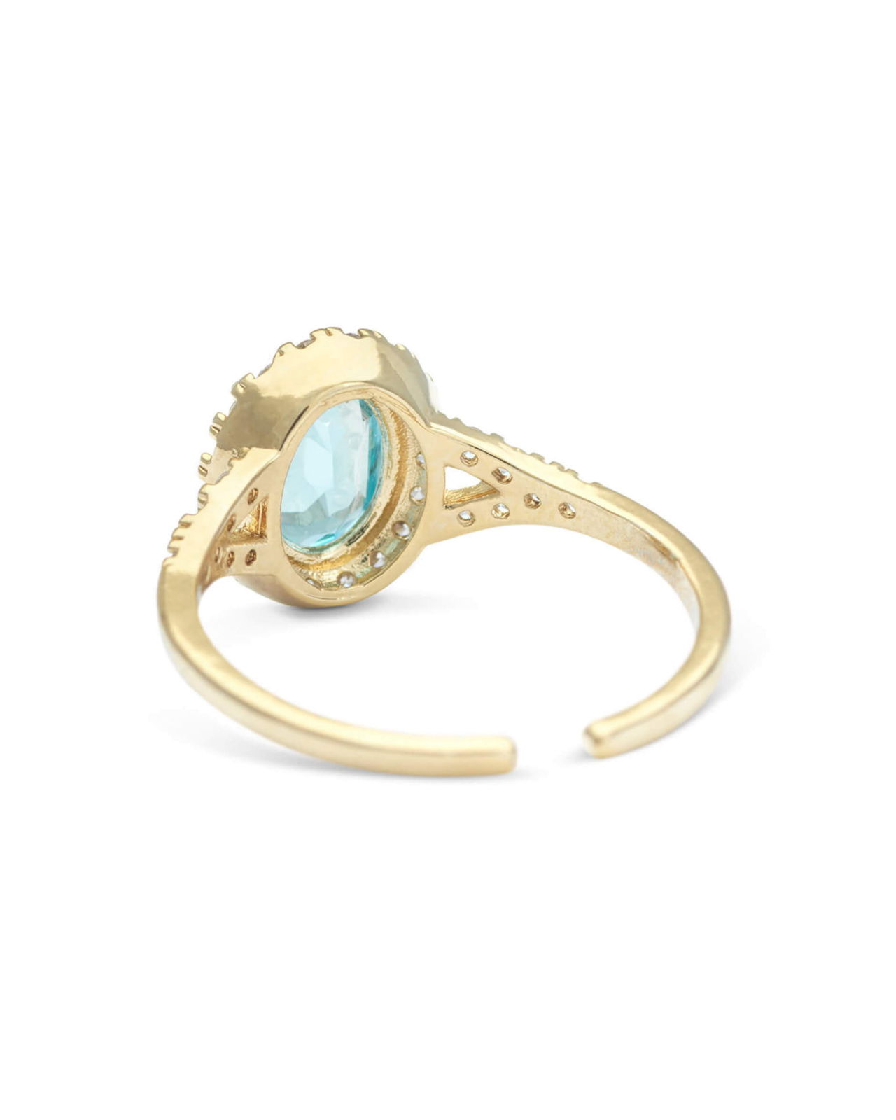 Luna ring aquamarine