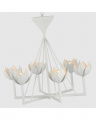 Alberto Small Low Ceiling Chandelier Plaster White