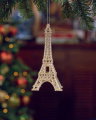 Eiffel Tower Christmas Ornament Champagne