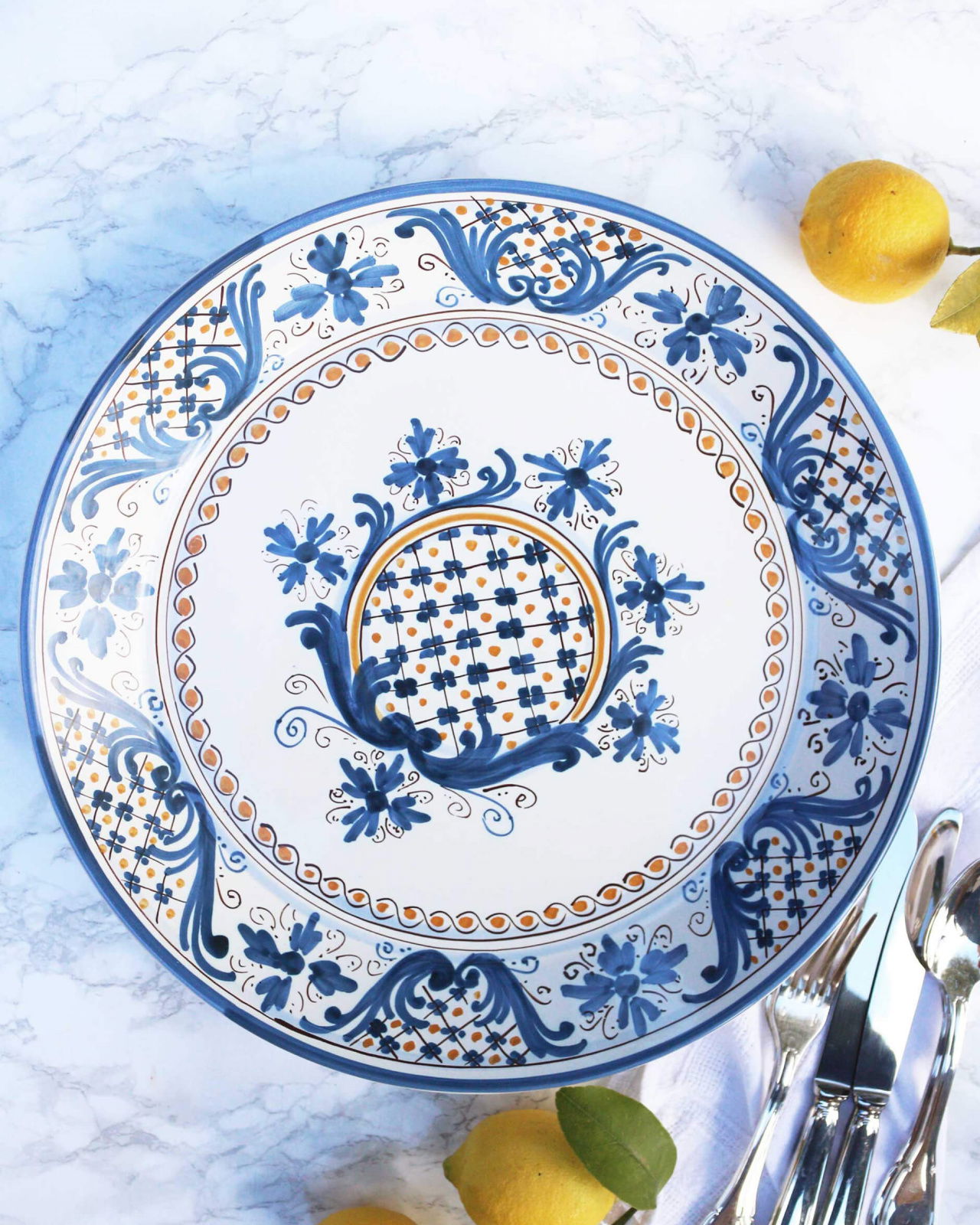 Fontane Bianche serveringsfat blå