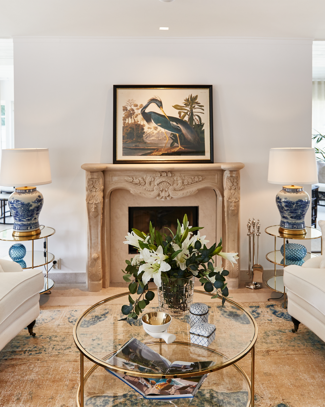 Bordslampa Chinese Blue