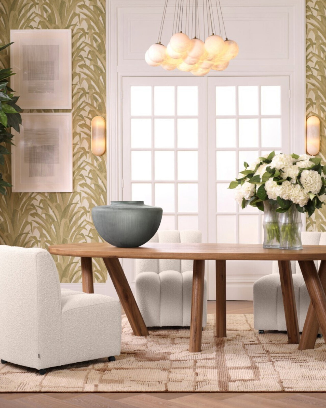 Kelly Dining Chair Bouclé Cream