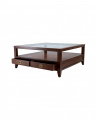 Martino coffee table with glass top Noble Brown
